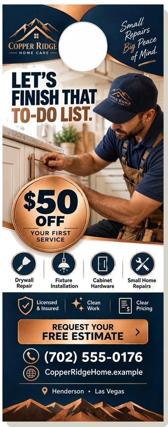Door hanger — Copper Ridge