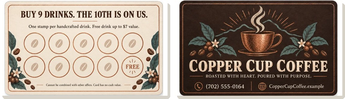Loyalty card — Copper Cup Coffee