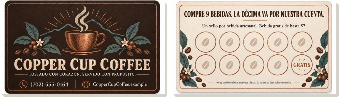 Tarjeta de lealtad — Copper Cup Coffee