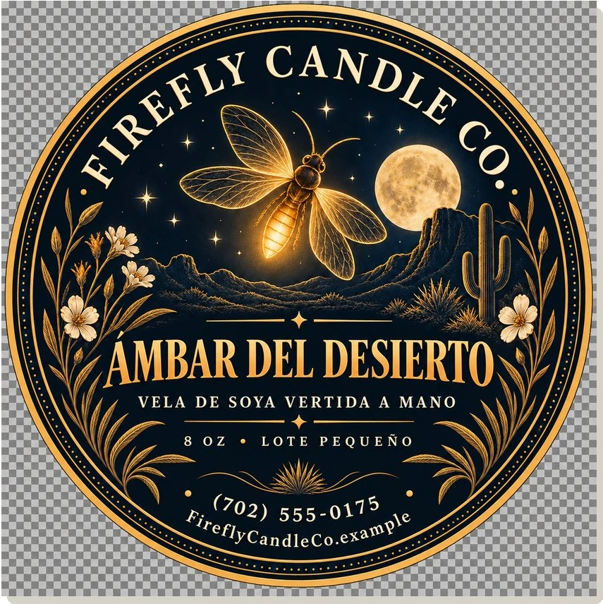 Etiqueta de producto — Firefly Candle Co.