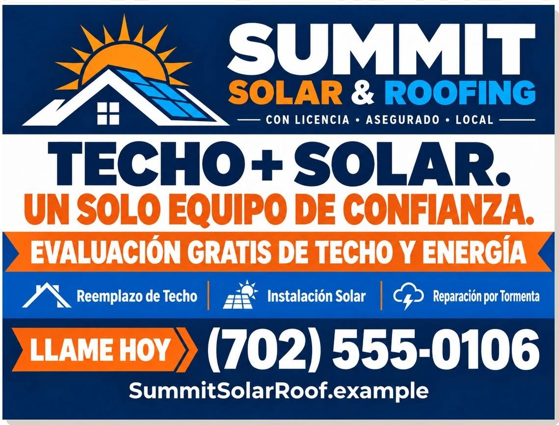 Letrero para jardín — Summit Solar & Roofing