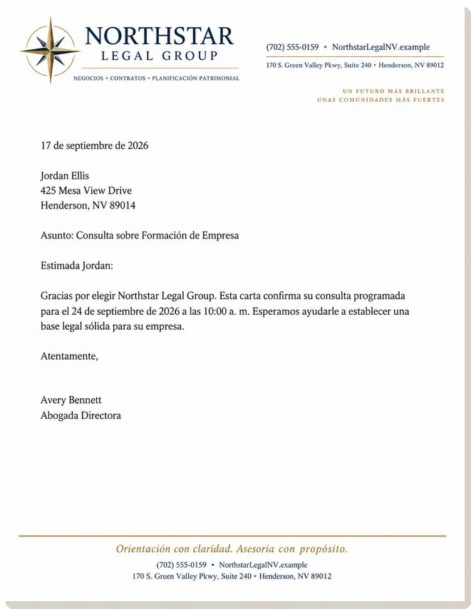 Papel membretado — Northstar Legal Group