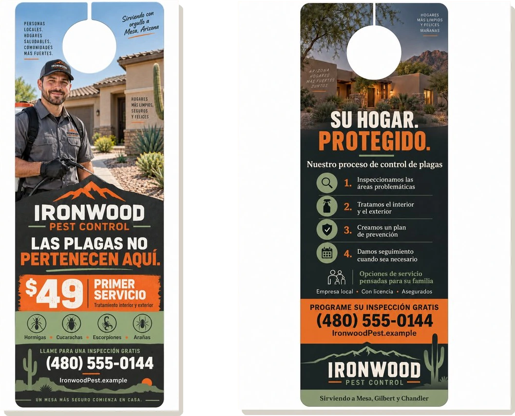 Colgante para puerta de dos caras — Ironwood