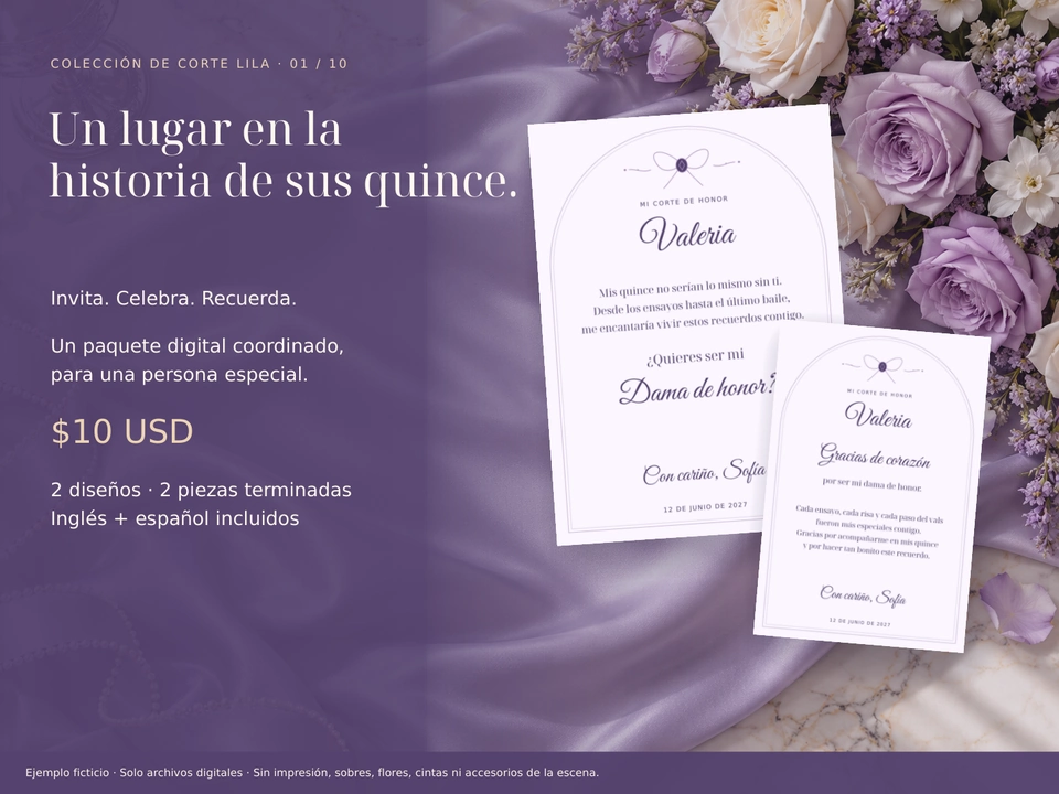 Invitación y agradecimiento coordinados