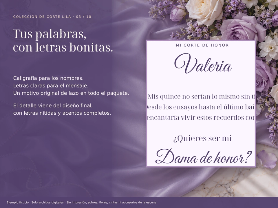 Letras bonitas de cerca