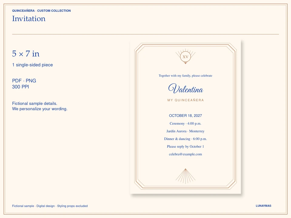 Invitation · 5 × 7 in