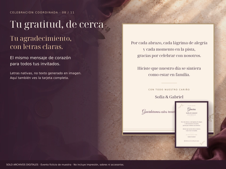 Tu gratitud, de cerca