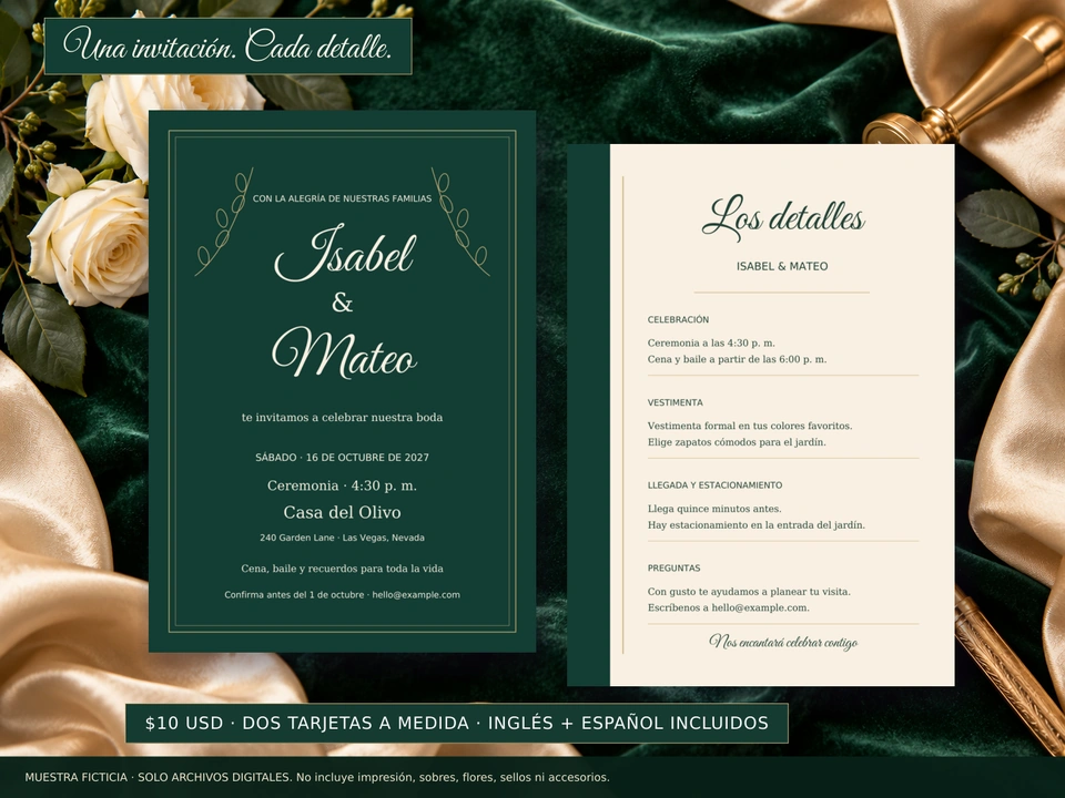 Una invitación. Cada detalle.