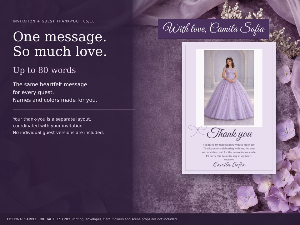 One heartfelt message for all your guests