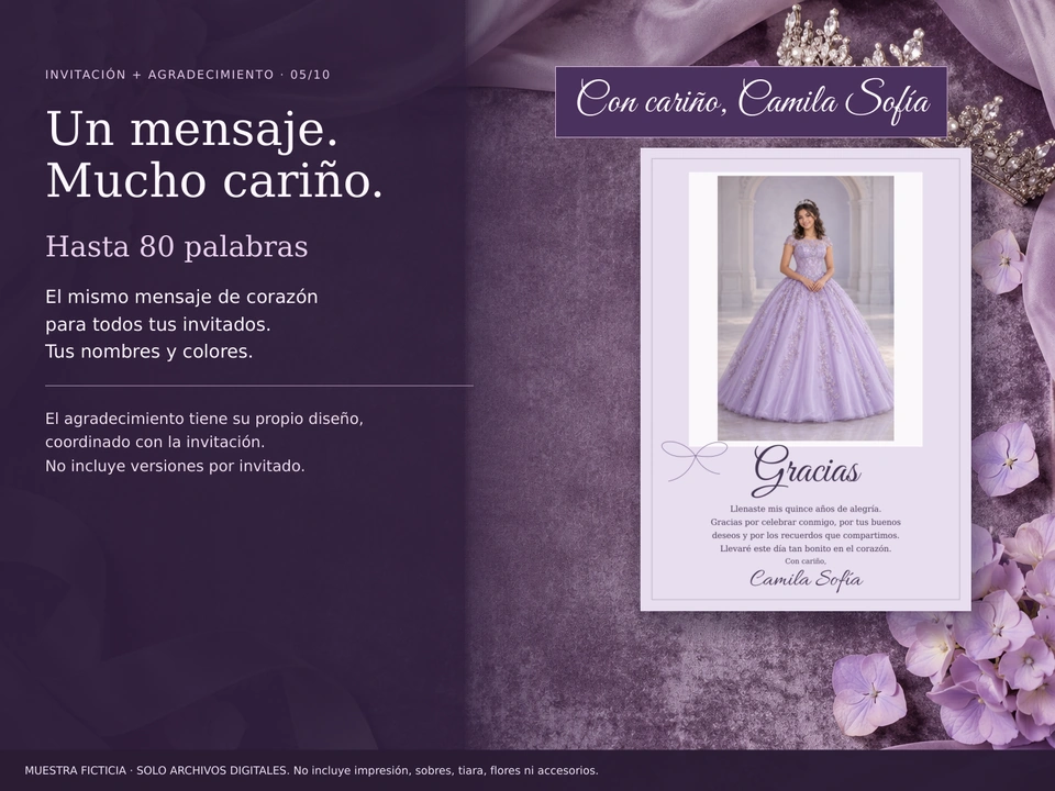 Un mensaje de corazón para tus invitados