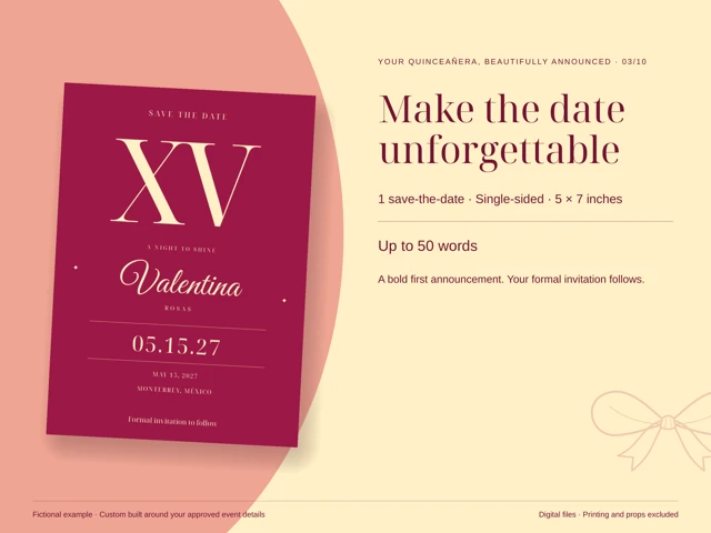 Make the date unforgettable