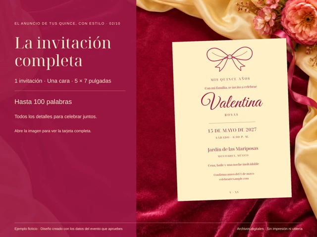 La invitación completa