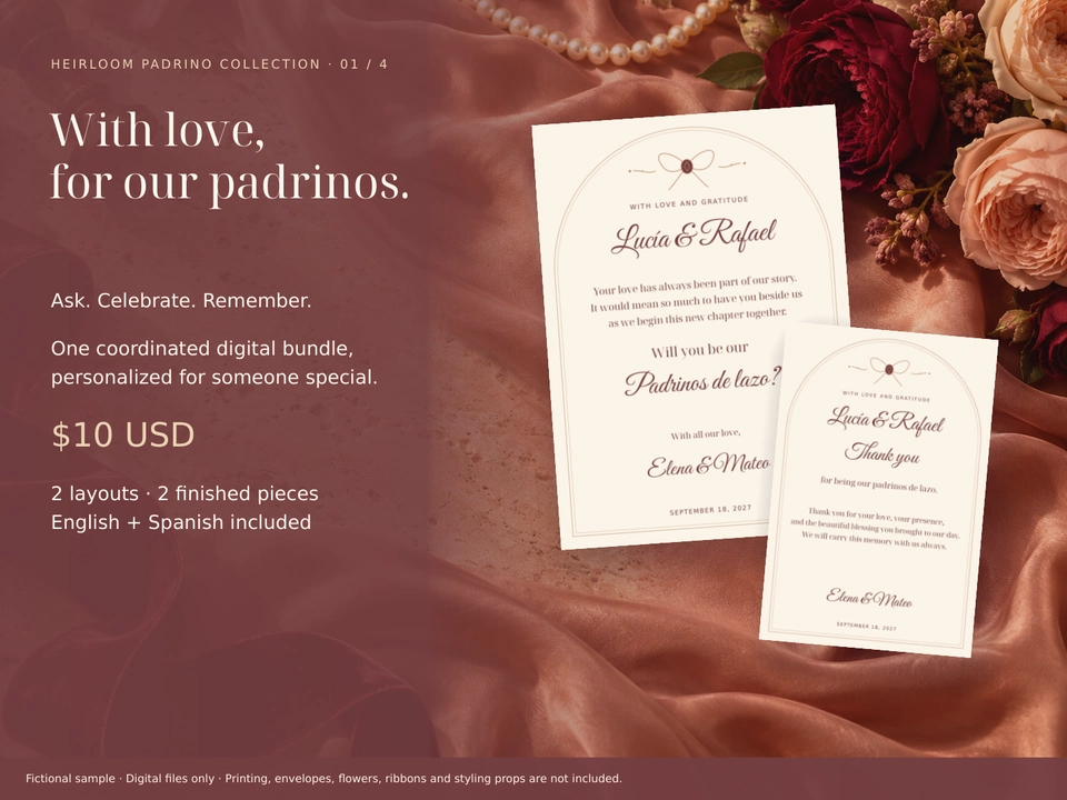 A coordinated invitation and thank-you