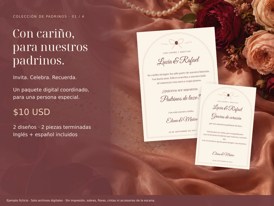 Invitación y agradecimiento coordinados