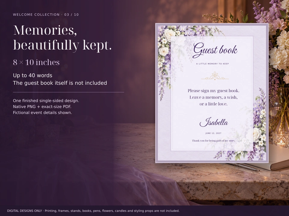 Guest-book sign