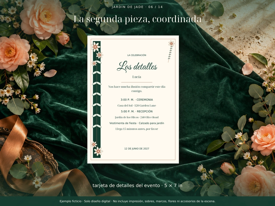 La segunda pieza, coordinada