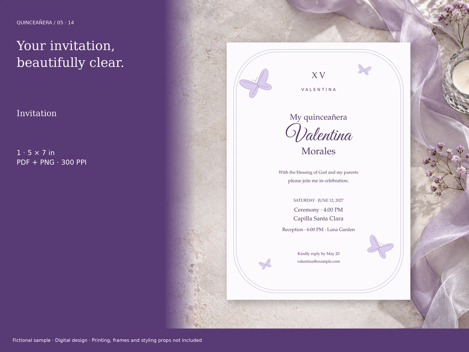 Your invitation, beautifully clear.