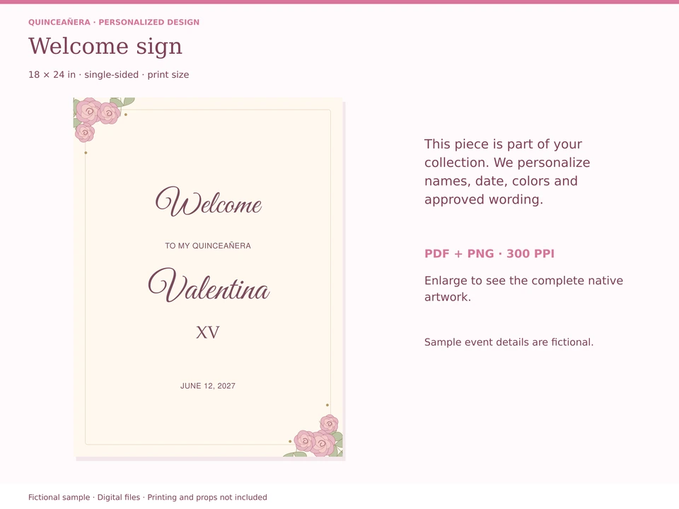 Welcome sign