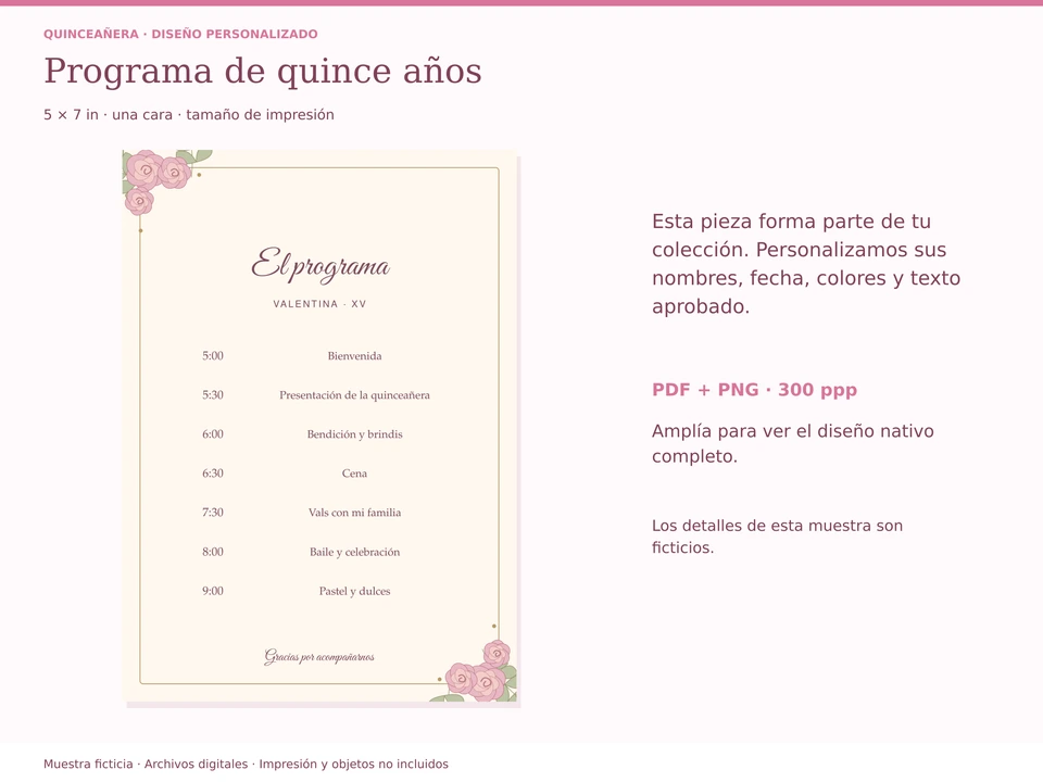 Programa de quince años