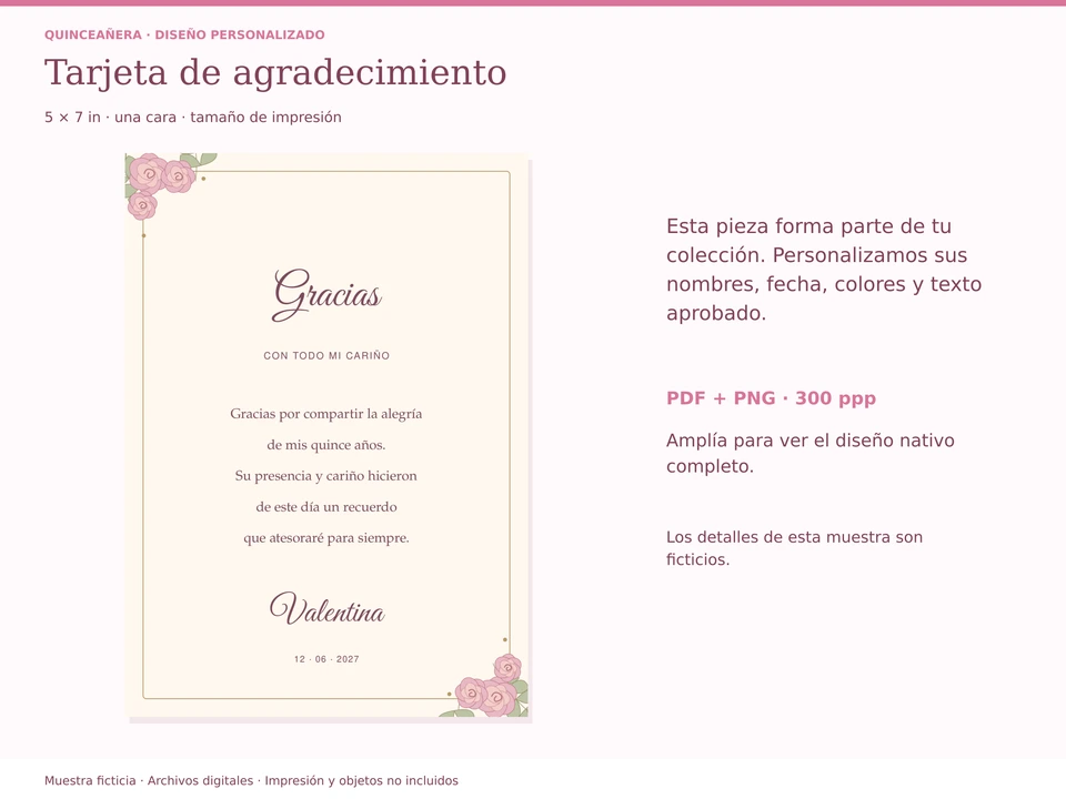 Tarjeta de agradecimiento