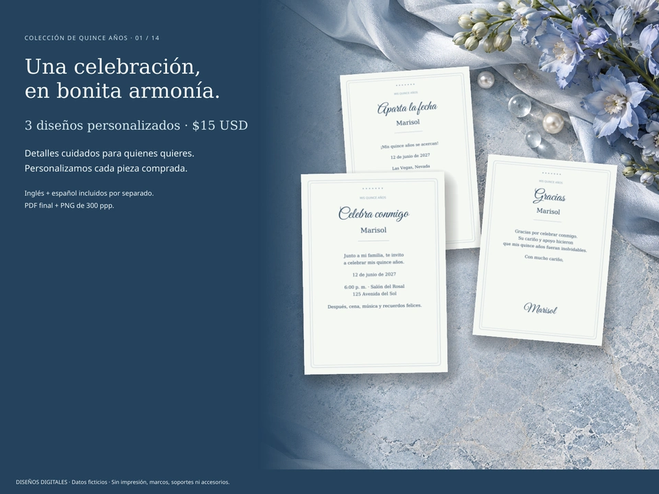 Una celebración, en bonita armonía.