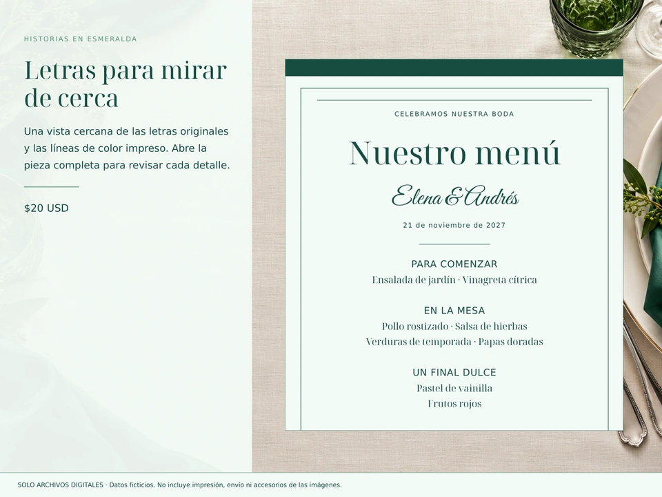 Letras para mirar de cerca