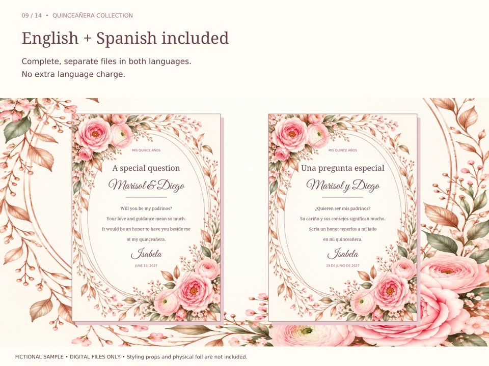English + Spanish included