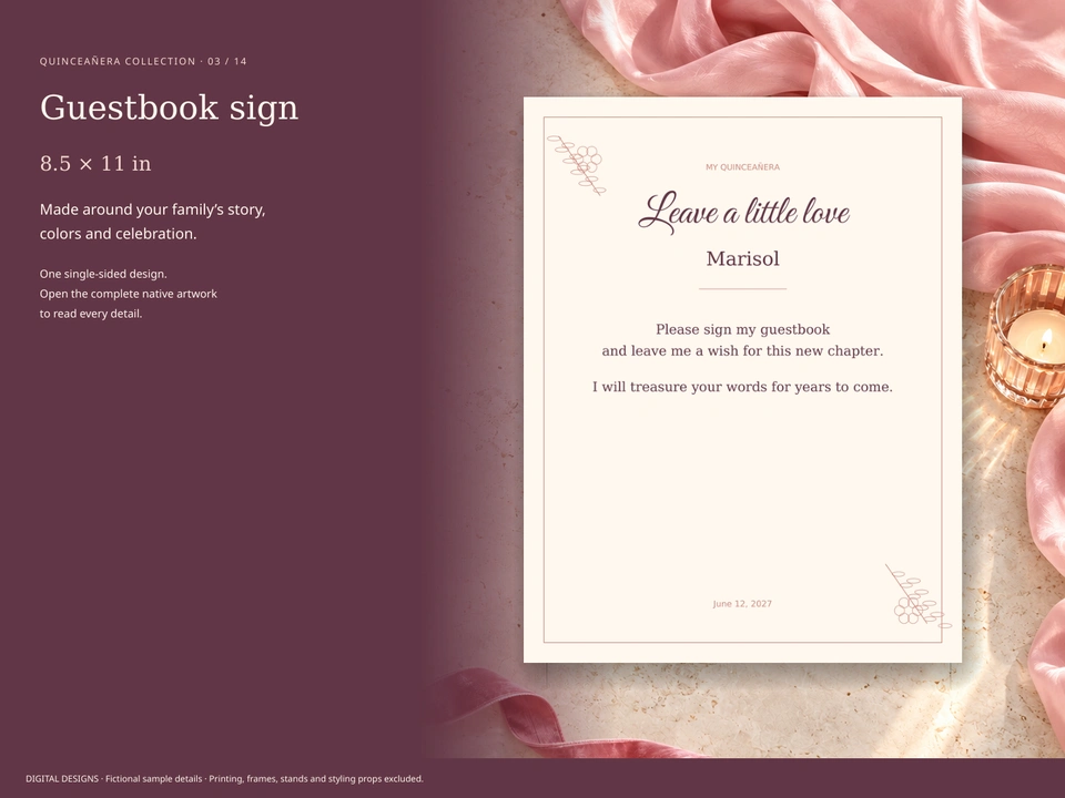 Guestbook sign