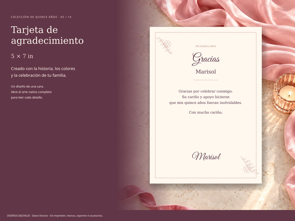 Tarjeta de agradecimiento