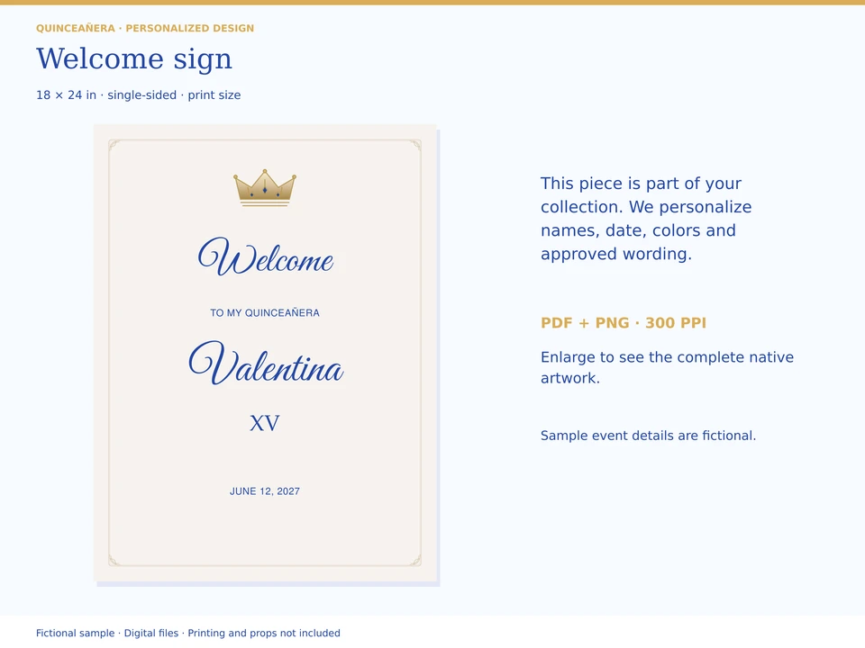 Welcome sign