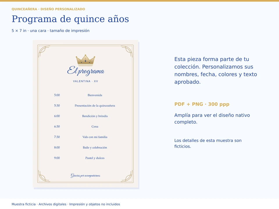 Programa de quince años