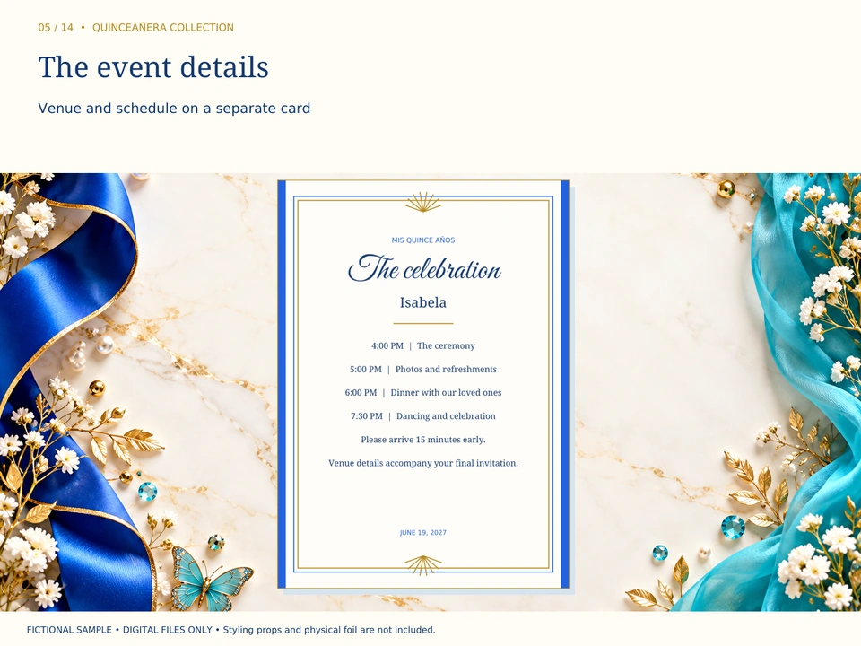 The event details