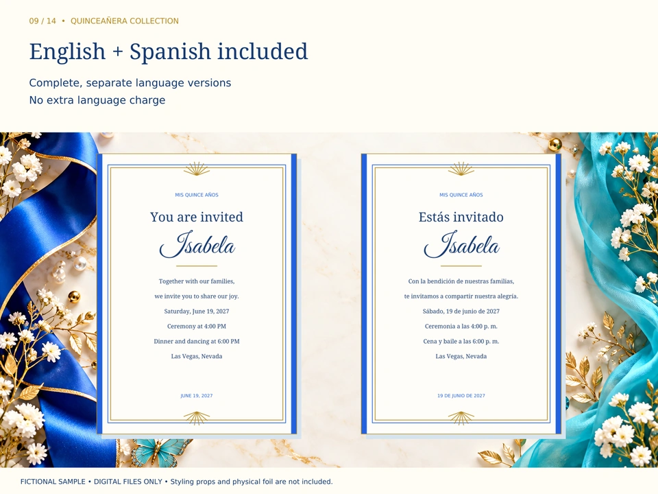 English + Spanish included
