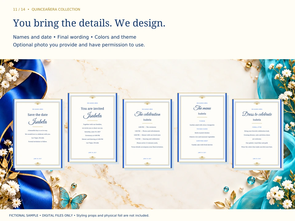 You bring the details. We design.