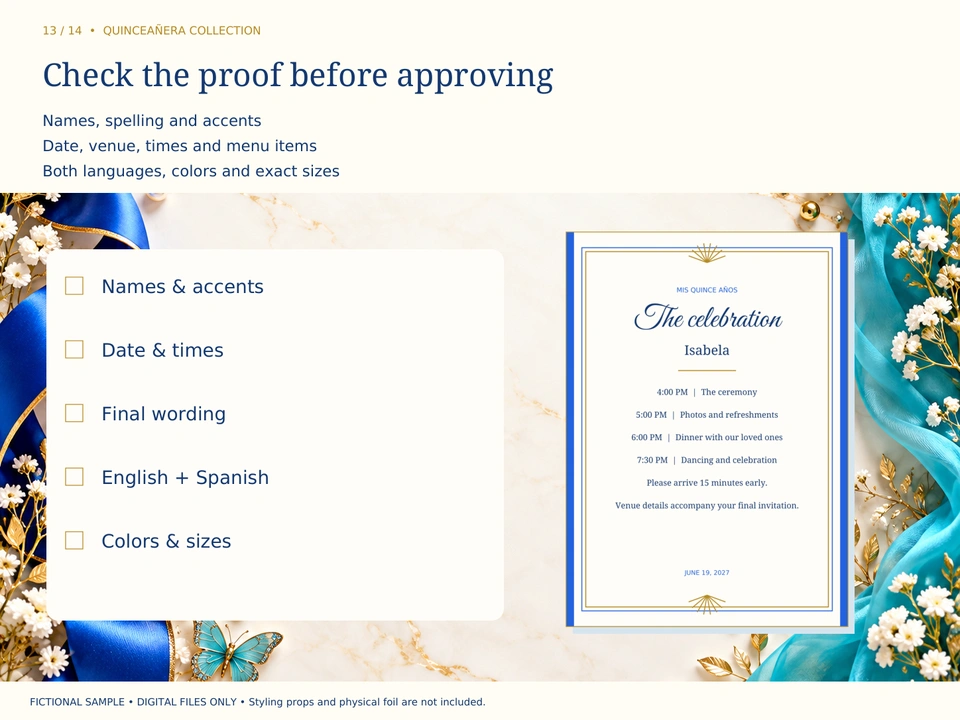 Check the proof before approving