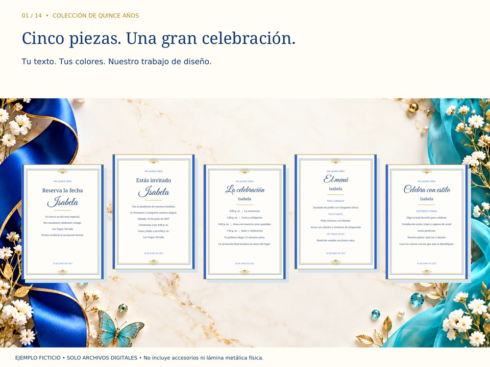 Cinco piezas. Una gran celebración.