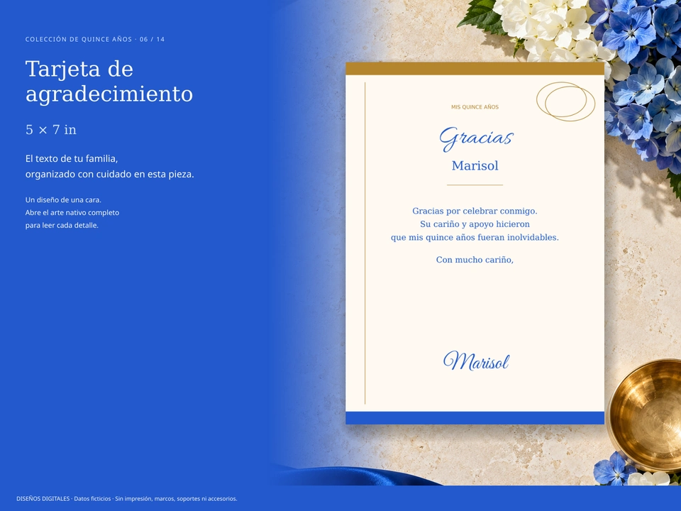 Tarjeta de agradecimiento