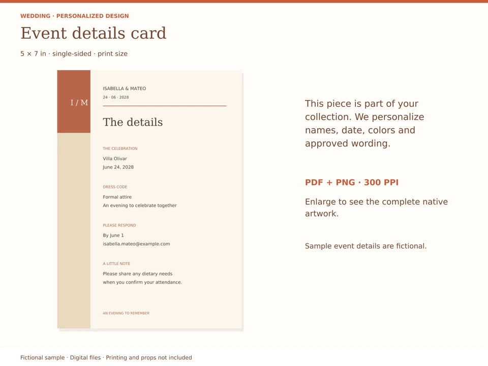 Event details card