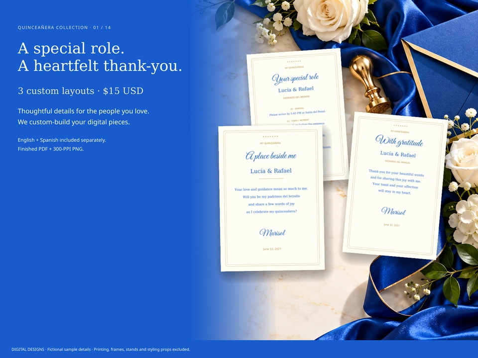 A special role. A heartfelt thank-you.