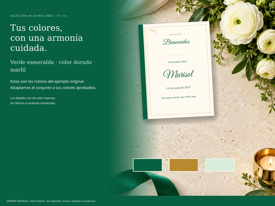 Tus colores, con una armonía cuidada.