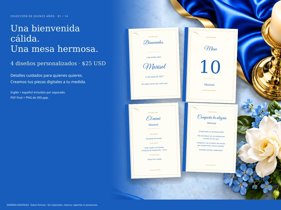 Una bienvenida cálida. Una mesa hermosa.