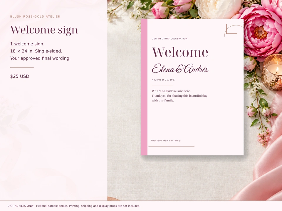 Welcome sign