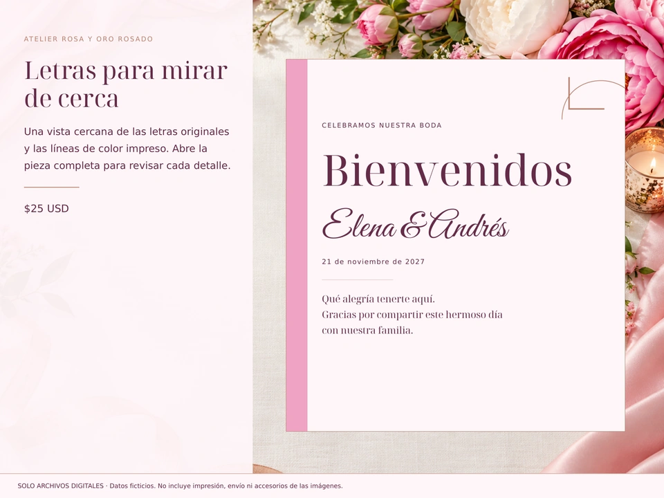 Letras para mirar de cerca