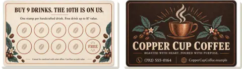 Loyalty card — Copper Cup Coffee