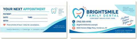 Appointment card — BrightSmile