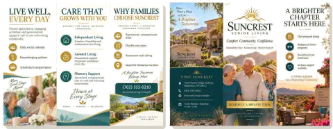 Tri-fold brochure — Suncrest