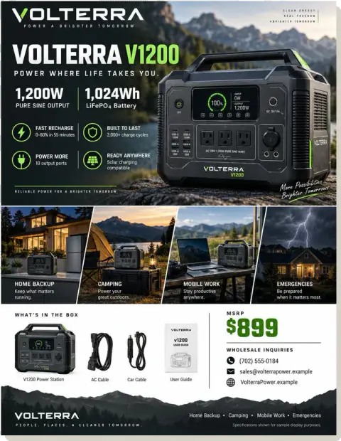 Product sell sheet — Volterra
