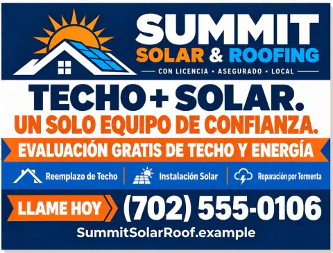 Letrero para jardín — Summit Solar & Roofing