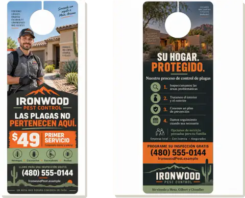 Colgante para puerta de dos caras — Ironwood