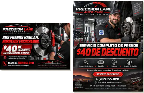 Par de anuncios promocionales — Precision Lane